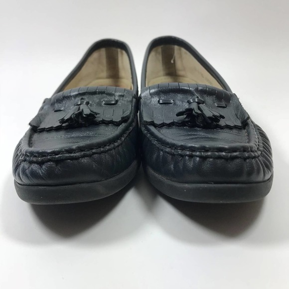 SAS Comfort Tassel Loafers Shoes Flats Moccasin Casual Slip On Navy 8.5 - Picture 3 of 8